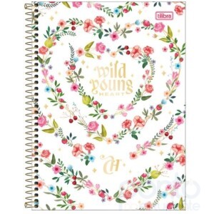 Caderno Espiral C/D Universitário 192 Folhas 12 Matérias Capricho - Tilibra