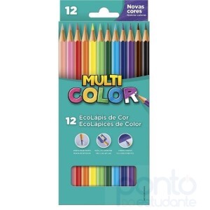 Lápis de Cor 12 Cores Sextavado Multicolor - Faber-Castell