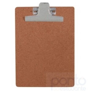 Prancheta Duratex 1/2 oOfício com Prendedor de Metal - Souza
