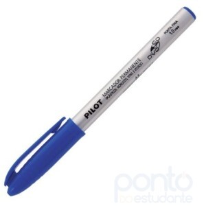 Marcador Permanente CD/DVD 1.0mm Azul - Pilot