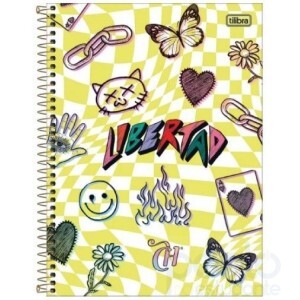 Caderno Espiral Universitário C/D 10 Matérias Capricho - Tilibra