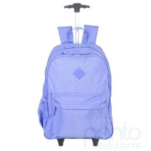 Mochila Carrinho Externo Rolling Crinkle Lavanda - Sestini