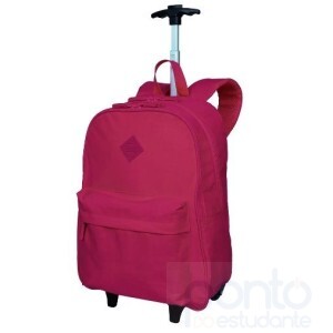 Mochila Carrinho Externo Rolling Crinkle Pink - Sestini