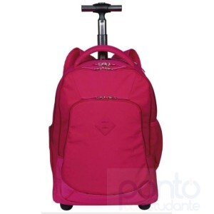 Mochila Carrinho 2 Compartimentos Rolling Crinkle Pink - Sestini