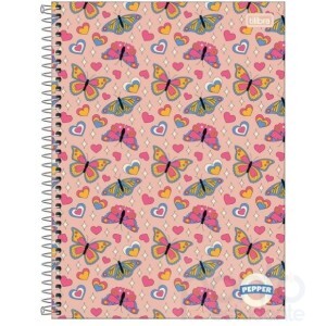 Caderno Espiral C/D Universitário 10 Matérias 160 Folhas - Tilibra