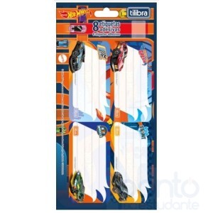 Etiqueta Escolar Adesiva Hot Whells - Tilibra