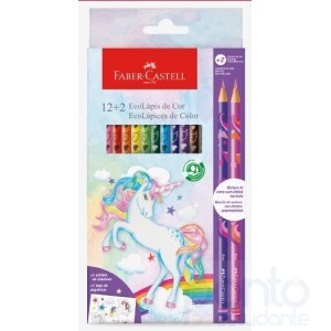 Lápis de Cor Unicórnio 12+2 - Faber-Castell
