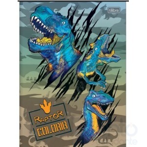 Albúm Para Colorir 8 Páginas Raptor - Tilibra