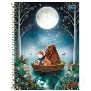 Caderno Espiral Colegial C/D 10 Matérias 160 folhas Loveland - Tilibra