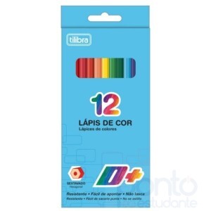 Lápis de Cor 12 Cores Sextavado D+ - Tilibra