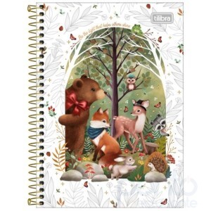 Caderno Espiral C/D 1/4 80 Folhas Loveland - Tilibra