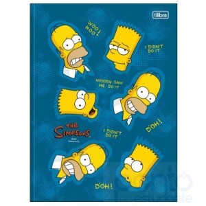 Caderno Brochura Universitário C/D 80 Folhas Simpsons - Tilibra