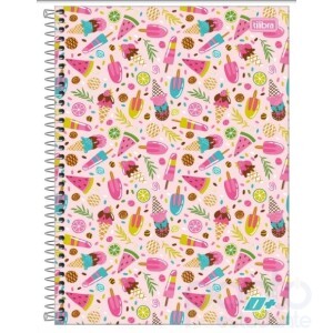 Caderno Espiral Unmiversitário C/D 12 Matérias 240 Folhas D+ Feminino - Tilibra