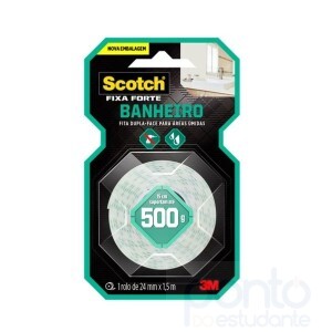 Fita Fixa Forte Banheiro 24mm x 1,5m - Scotch