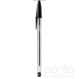 Caneta Esferográfica Cristal 1.0mm Media Preta - Bic