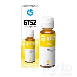 Refil Tinta HP GT52 Amarelo 70ml Original