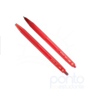 Caneta Esferográfica Bp-1 Rt M Grip Retrátil 1.0 Vermelha Pilot