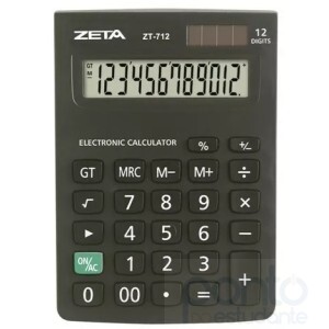 Calculadora de Mesa 12 Dígitos ZT712 - Zeta