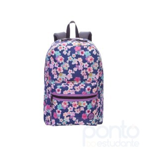 Mochila Sestini Capricho X04 Floral Azul