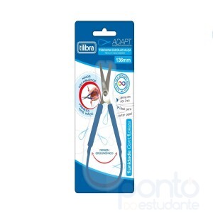 Tesoura Tilibra Escolar Adapt Com Alça Ergonômica Adaptada