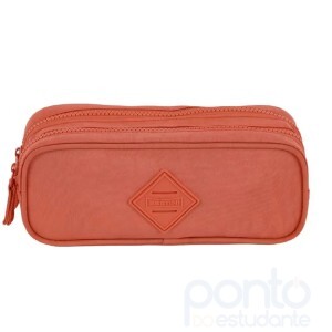 Estojo Sestini Duplo Crinkle Coral