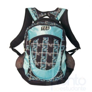 Mochila Yes MC2015 2 Divisões Verde Preta