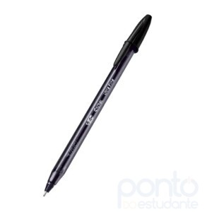 Caneta Bic Esferográfica Ponta Ultra Fine 0.7mm Preta