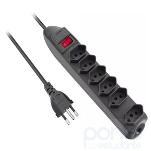 Filtro de Linha Elgin 6 Tomadas Bivolt FL306