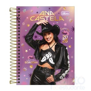 Agenda Tilibra 2026 Ana Castela Espiral M4