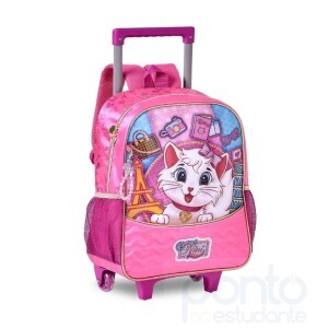 Mochila Clio c/ Rodinhas Gatinha Nini NN24523K