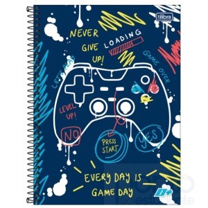  Caderno Universitário Espiral C/D 1 Matéria Masculino D+ - Tilibra