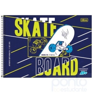  Caderno de Cartografia e Desenho Espiral Masculino C/D - Tilibra