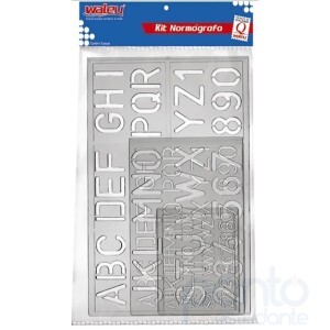 Kit Normógrafo c/3 Cristal Maxcril