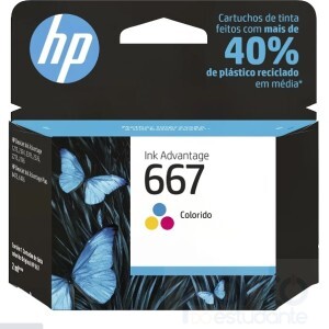 Cartucho HP 667 Colorido Original (3YM78AB)