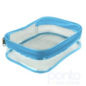 Estojo GG Baú Azul em PVC Cristal - Dac