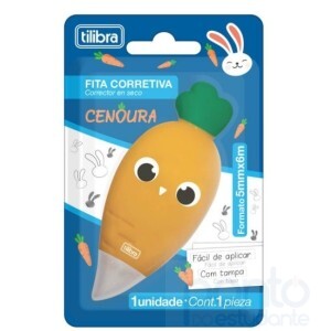 Corretivo em Fita Cenoura5mm x 6m - Tilibra