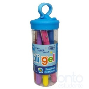 Giz Retrátil Tili Gel 6 Cores - Tilibra